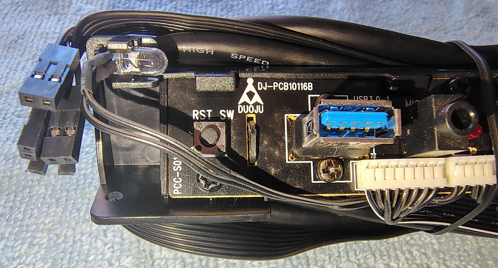 New Front I/O IO Panel USB 3.0 LED Audio Power Switch for Corsair Carbide SPEC-03 Case - Image 2