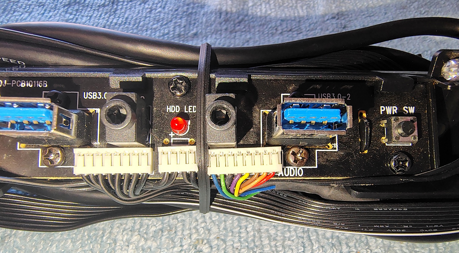 New Front I/O IO Panel USB 3.0 LED Audio Power Switch for Corsair Carbide SPEC-03 Case - Image 3