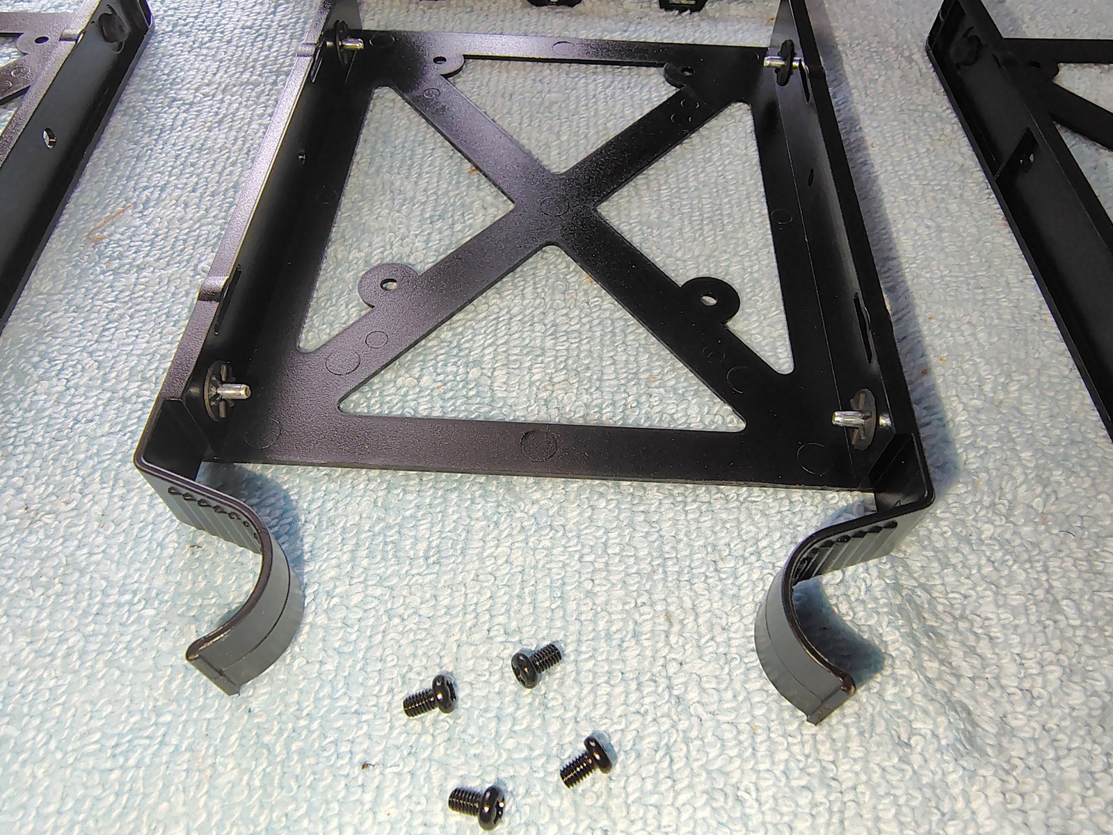 Black Steel 3.5" HDD Hard Disk Drive Bracket Holder 4 Corsair Vengeance C70 Case - Image 3