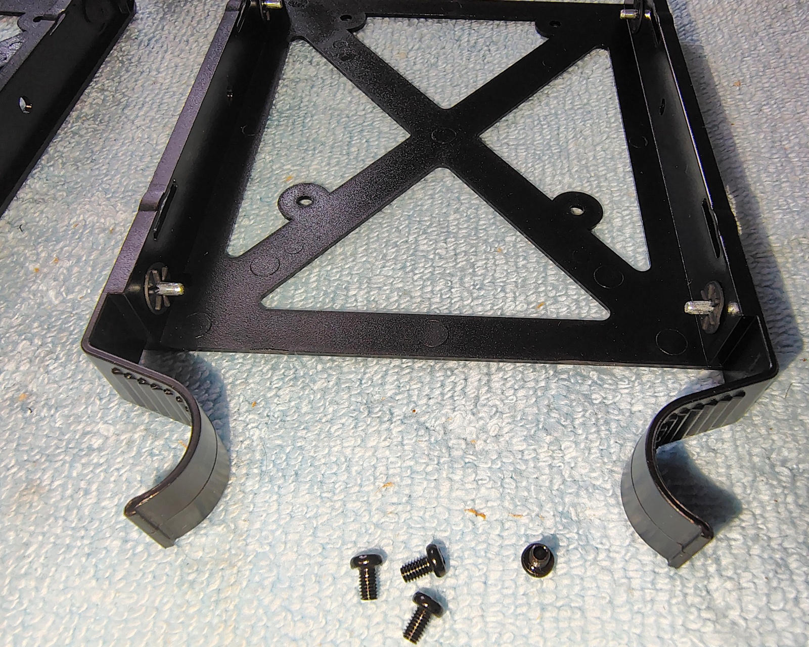 Black Steel 3.5" HDD Hard Disk Drive Bracket Holder 4 Corsair Vengeance C70 Case - Image 4