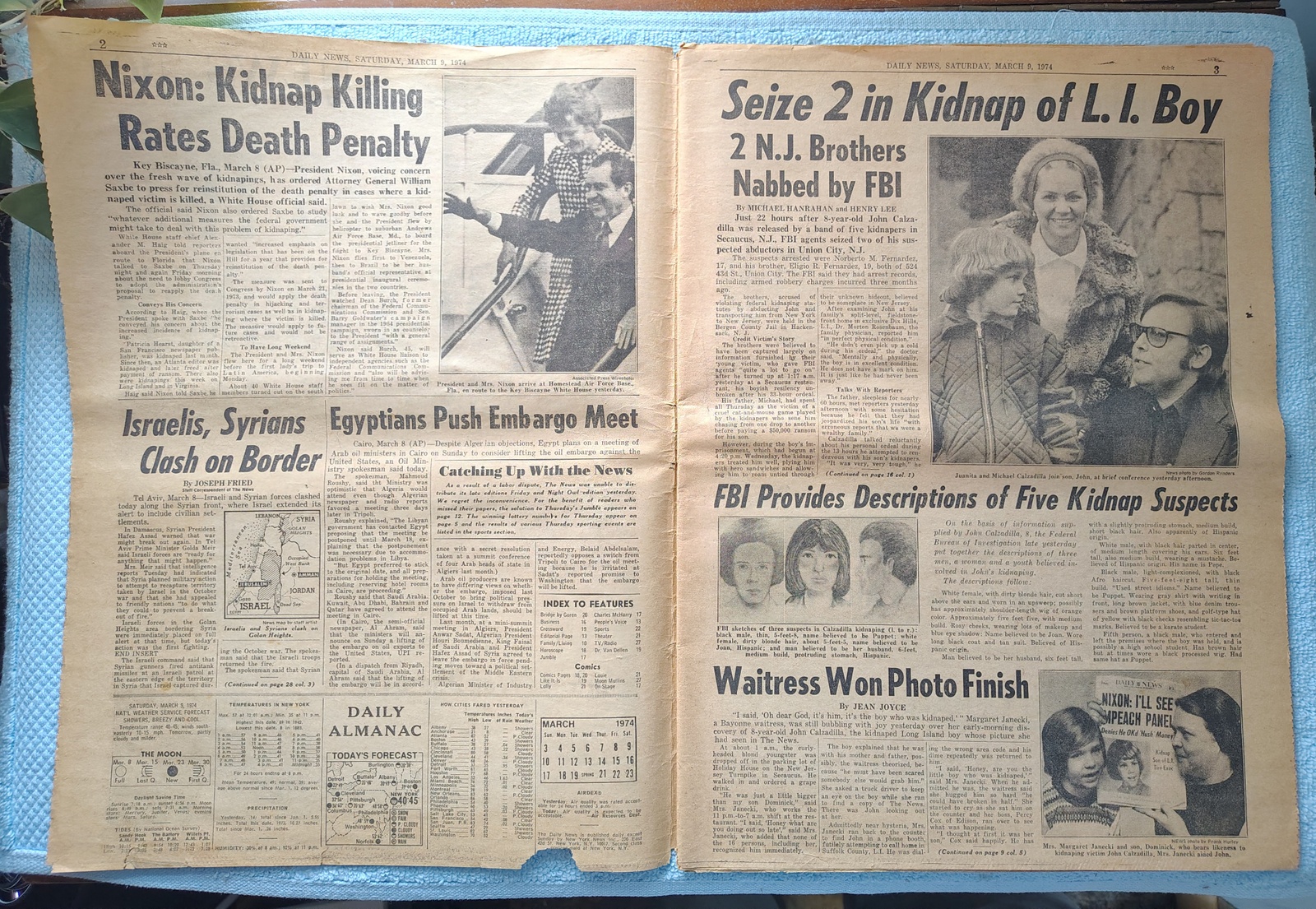 New York Daily News 9 March 1974 Colonels Vs Nets Julius Erving Nixon Streaking+ - Image 4