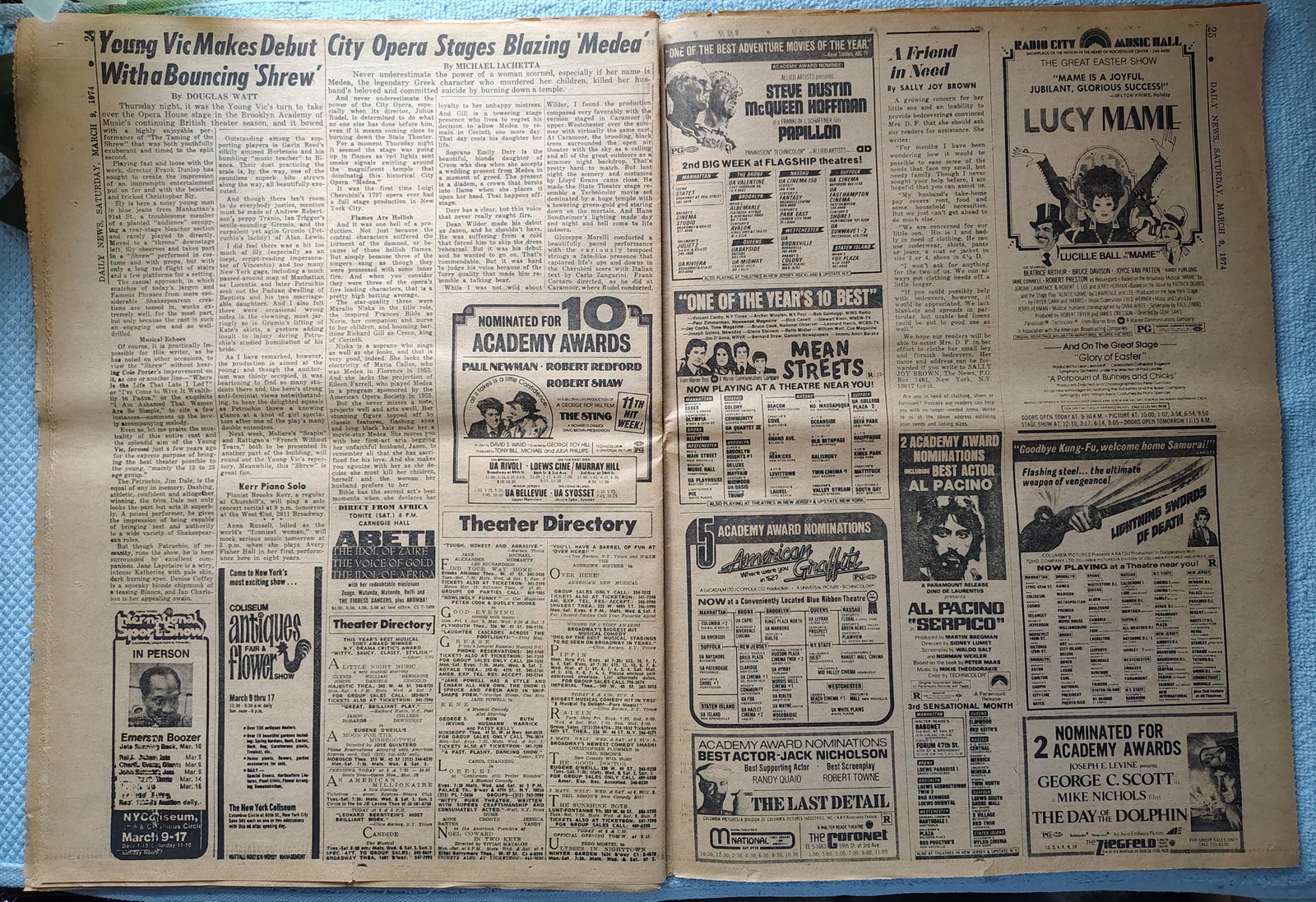 New York Daily News 9 March 1974 Colonels Vs Nets Julius Erving Nixon Streaking+ - Image 12