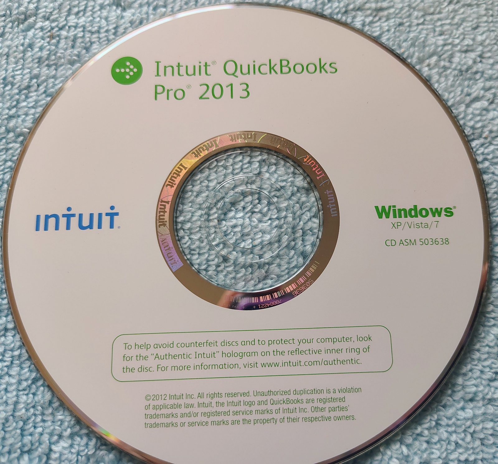 Intuit Quickbooks Pro 2013 Desktop Accounting Original Guide, Disc, License No. - Image 5