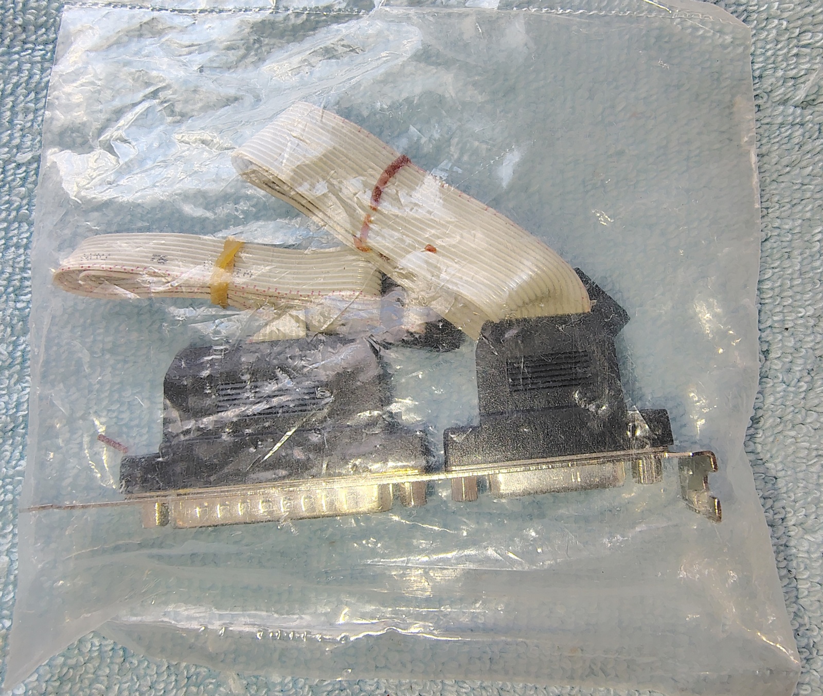 DB-25 Male Serial RS232 & DB-15 Female Game Port Bracket for Motherboard 1990s