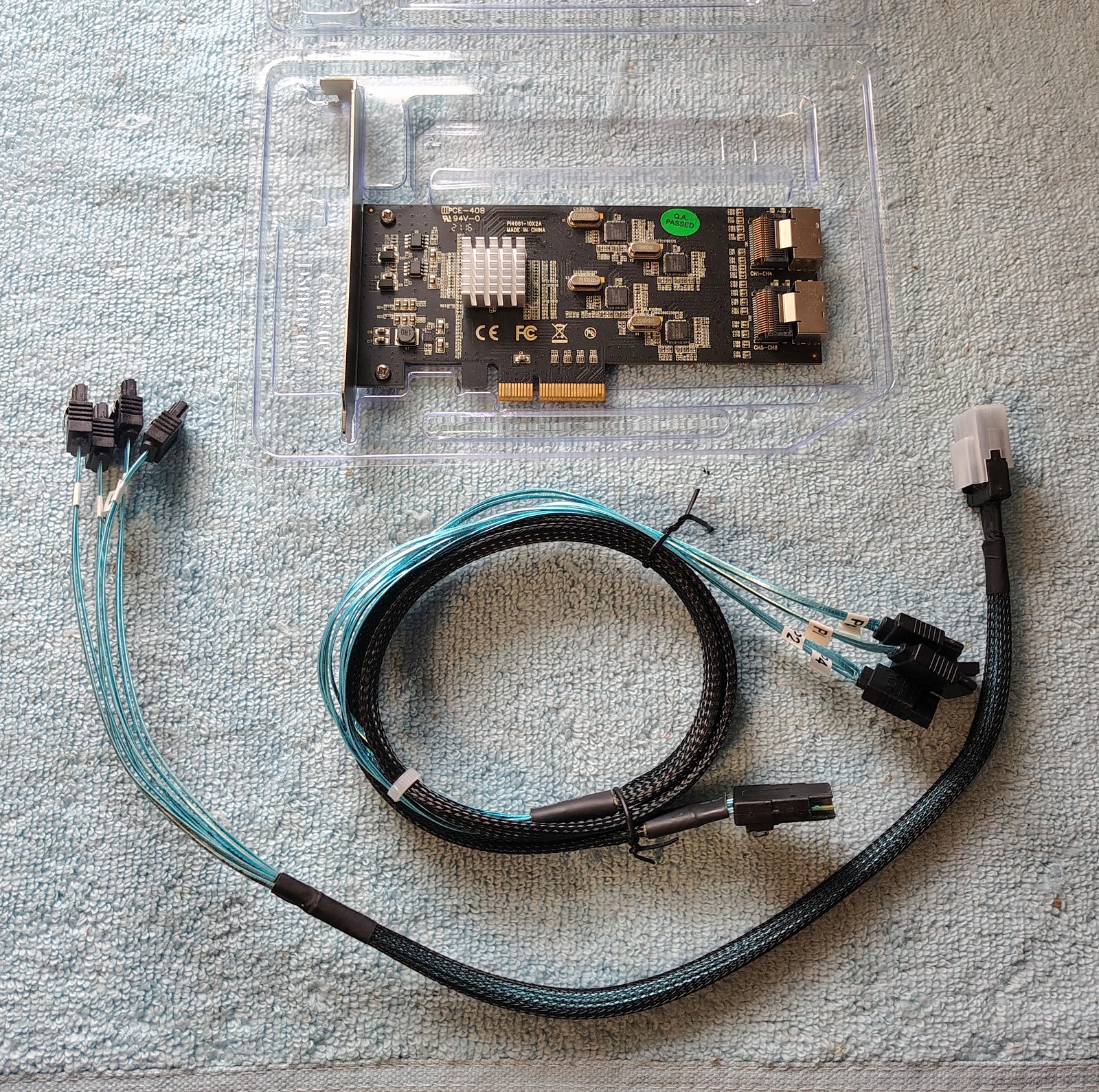 Startech.com 8 Port SATA III PCIe Controller 8P6G-PCIe-CARD Gen 2 x4 SFF-8087