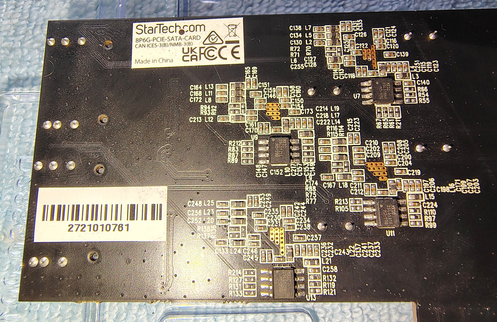 Startech.com 8 Port SATA III PCIe Controller 8P6G-PCIe-CARD Gen 2 x4 SFF-8087 - Image 8