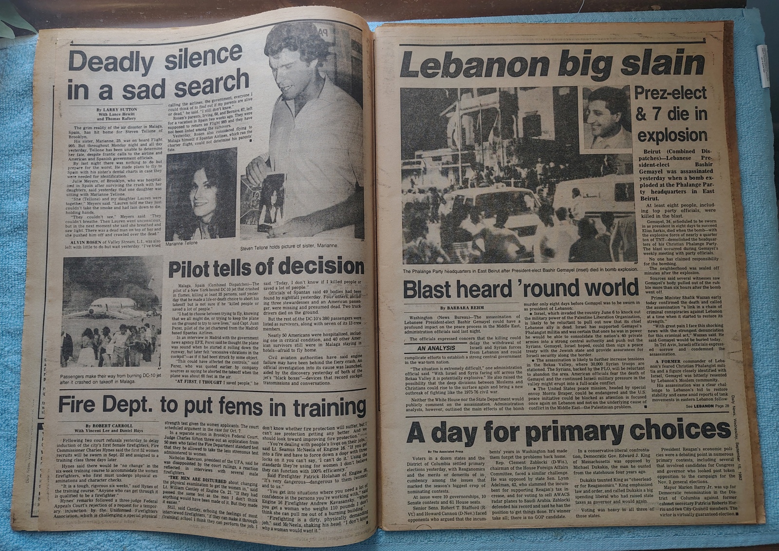 New York Daily News 15 September 1982 Princess Grace of Monaco Death Yankees ++ - Image 6