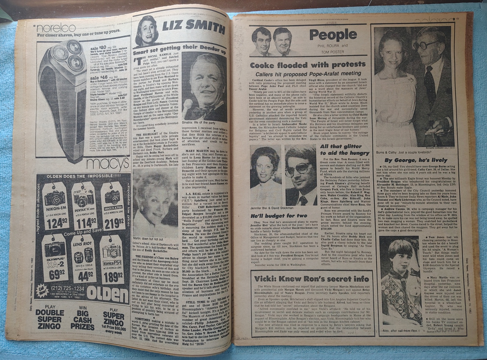 New York Daily News 15 September 1982 Princess Grace of Monaco Death Yankees ++ - Image 7