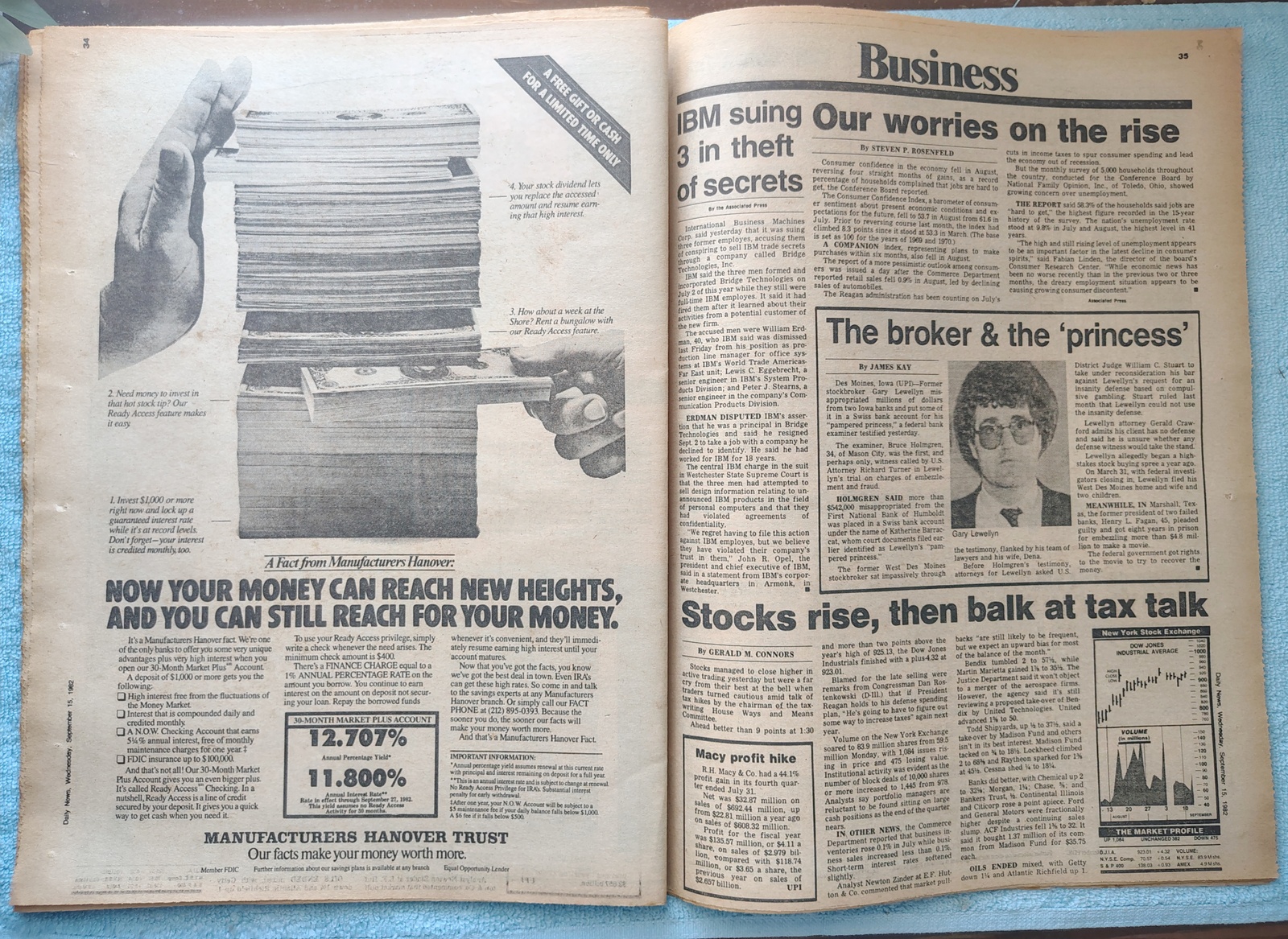 New York Daily News 15 September 1982 Princess Grace of Monaco Death Yankees ++ - Image 14