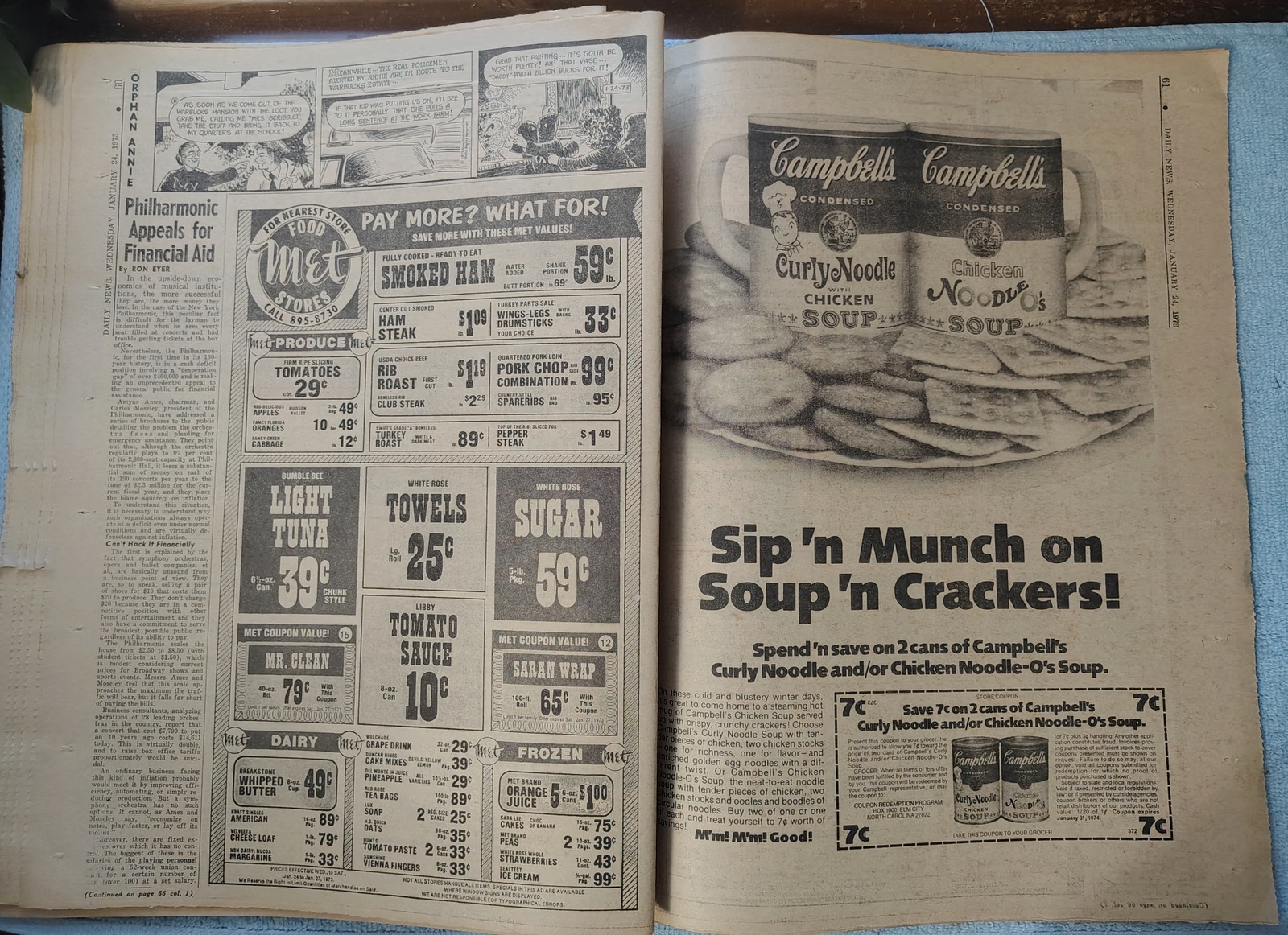 New York Daily News 24 January 1974 Vietnam War Ceasefire Joe Frazier George Foreman - Image 11