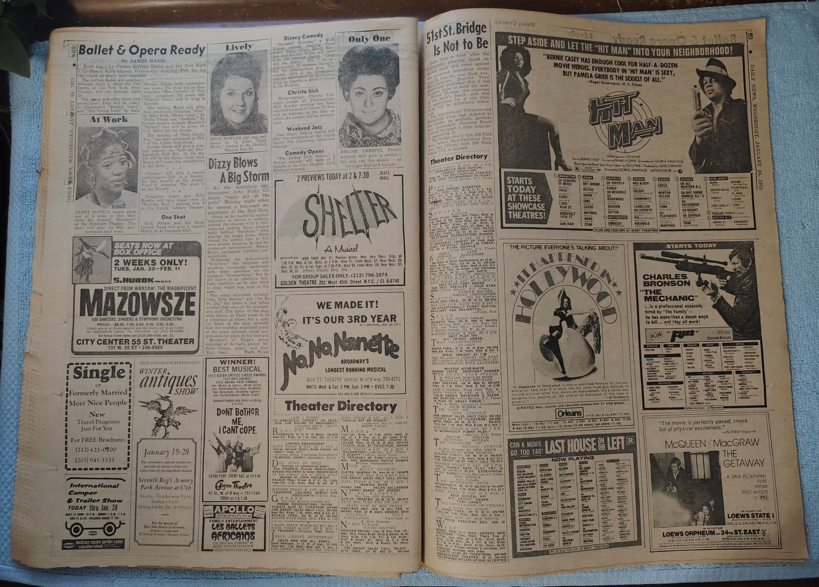 New York Daily News 24 January 1974 Vietnam War Ceasefire Joe Frazier George Foreman - Image 12