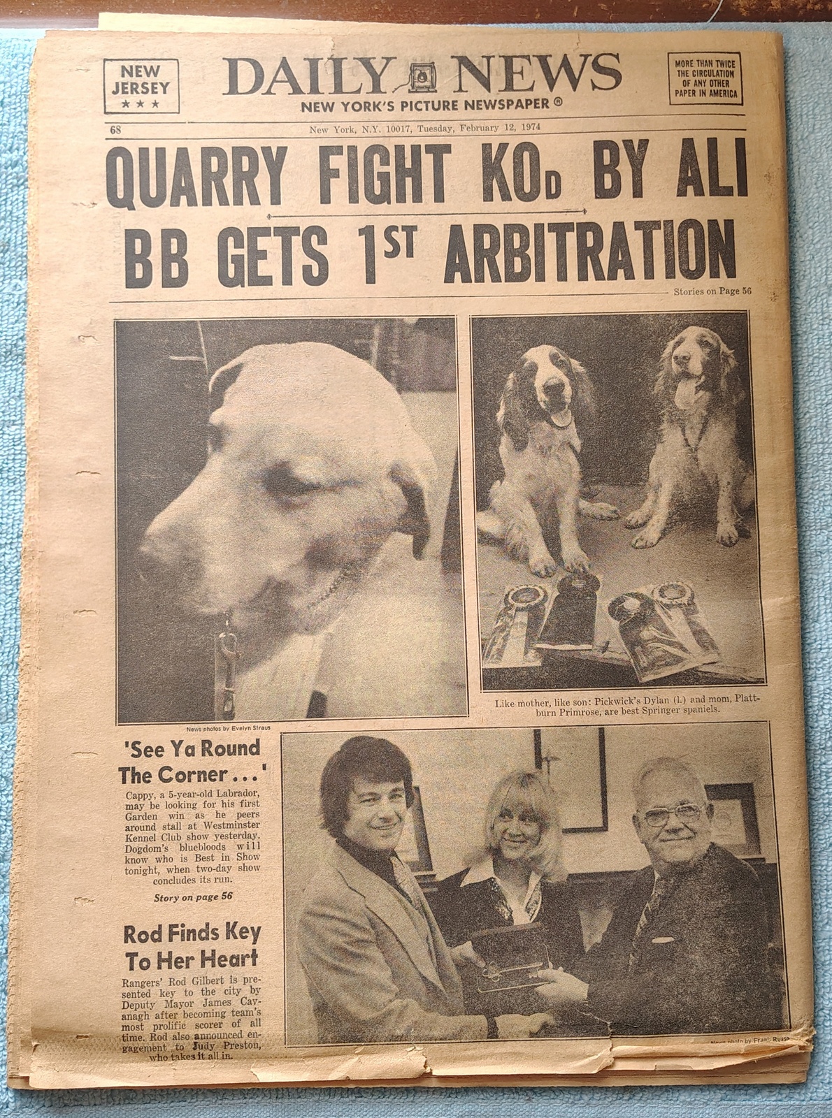 New York Daily News 12 February 1974 Gas Rationing Westminster Dog Show ++ - Image 3