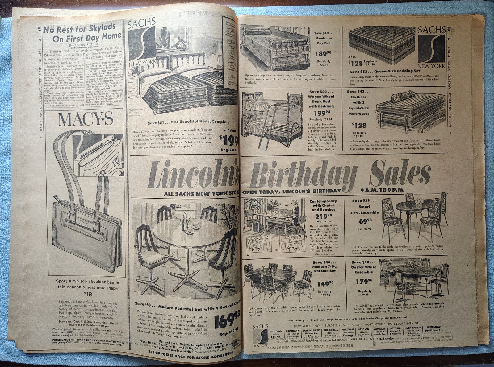 New York Daily News 12 February 1974 Gas Rationing Westminster Dog Show ++ - Image 10