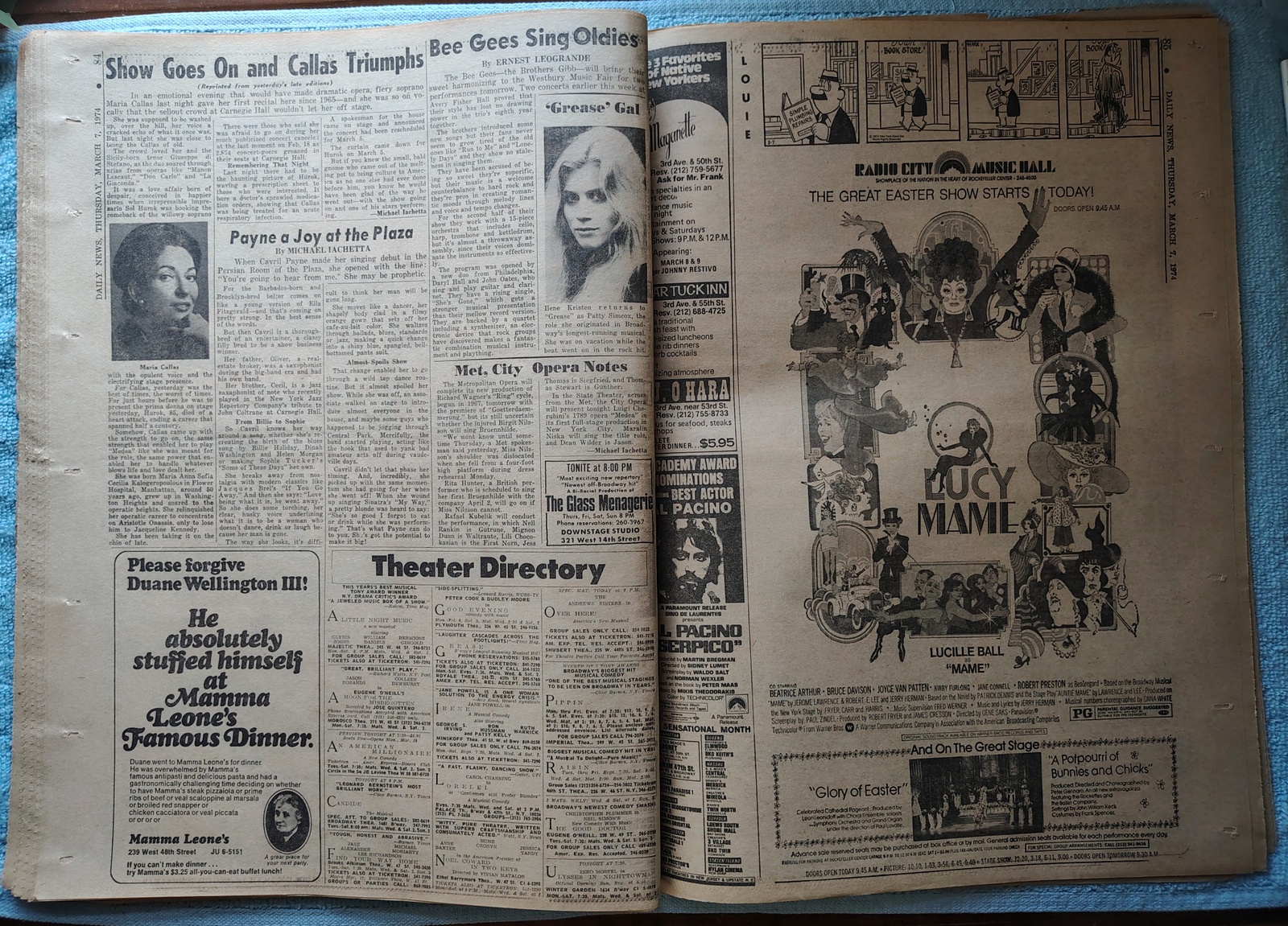 New York Daily News 7 March 1974 President Nixon Denies Hush Money Rangers Hawks - Image 18