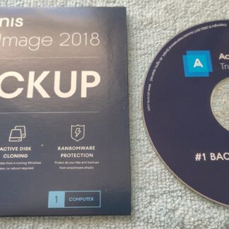 Acronis True Image 2018 For 1 Computer PC Backup Recovery Software w/ Disc, S/N