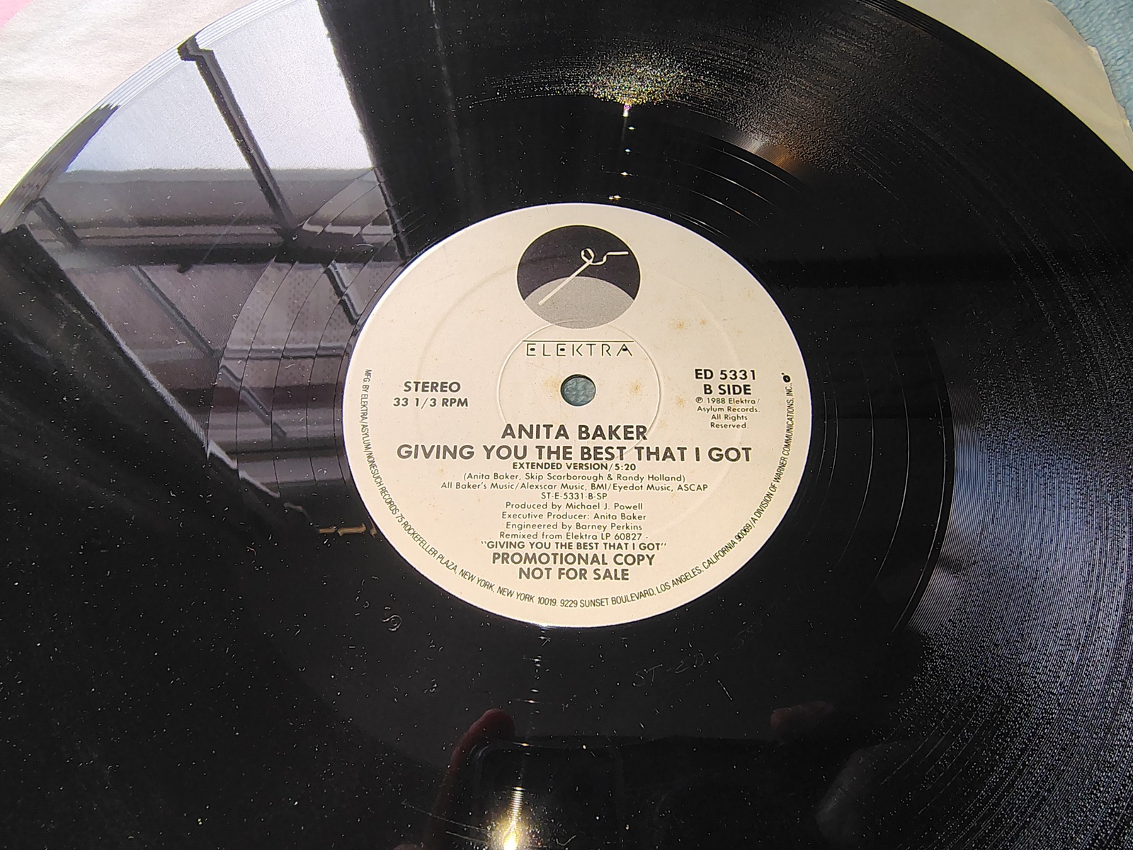 Anita Baker Giving You Best That I Got Promo Single Vinyl Record 12" 33RPM 1988 - Image 3