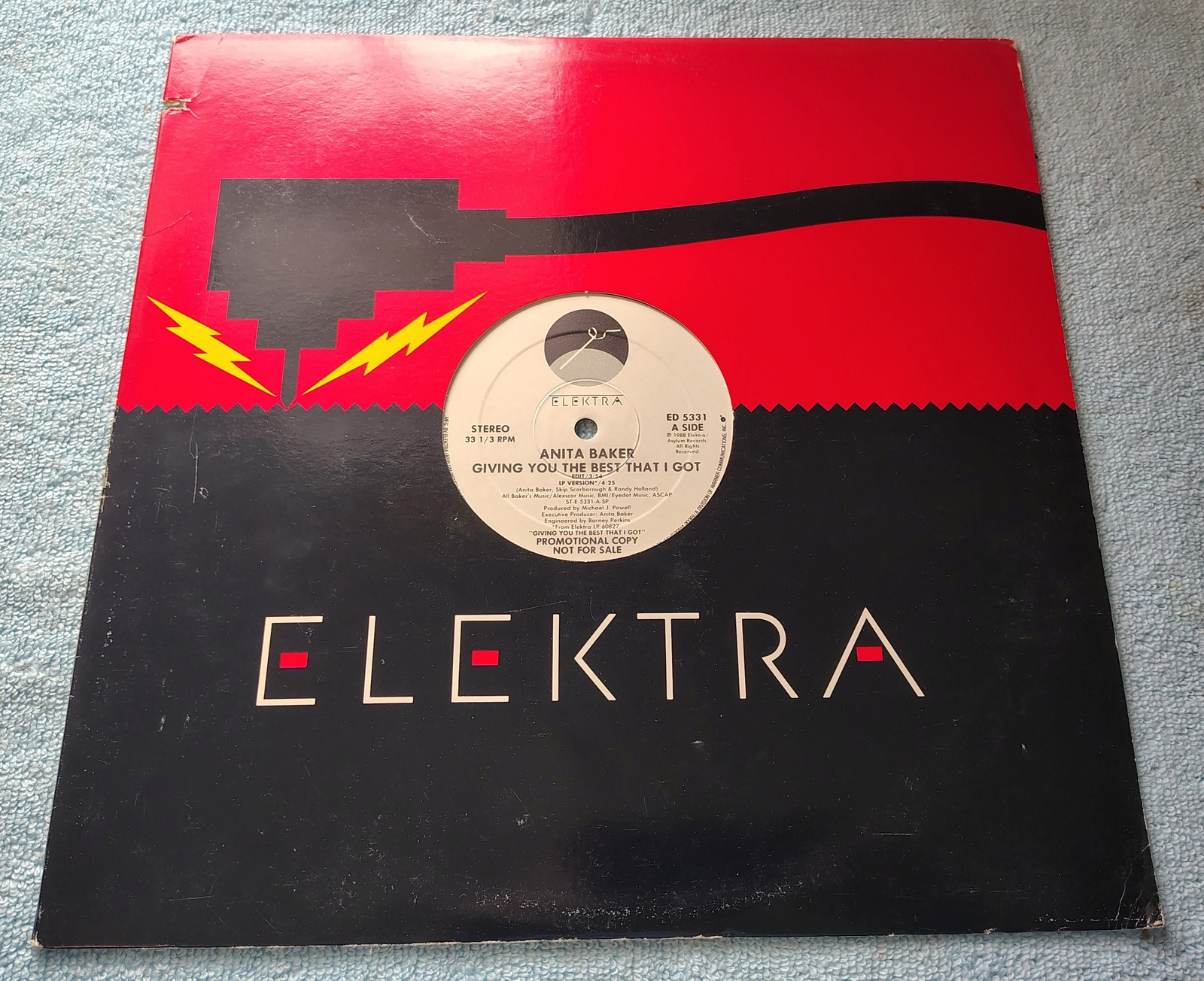 Anita Baker Giving You Best That I Got Promo Single Vinyl Record 12" 33RPM 1988 - Image 4