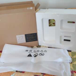 Original Shipping Box, Bag, Packing Foam for LG 27" 27GS60QC-B Monitor 2024