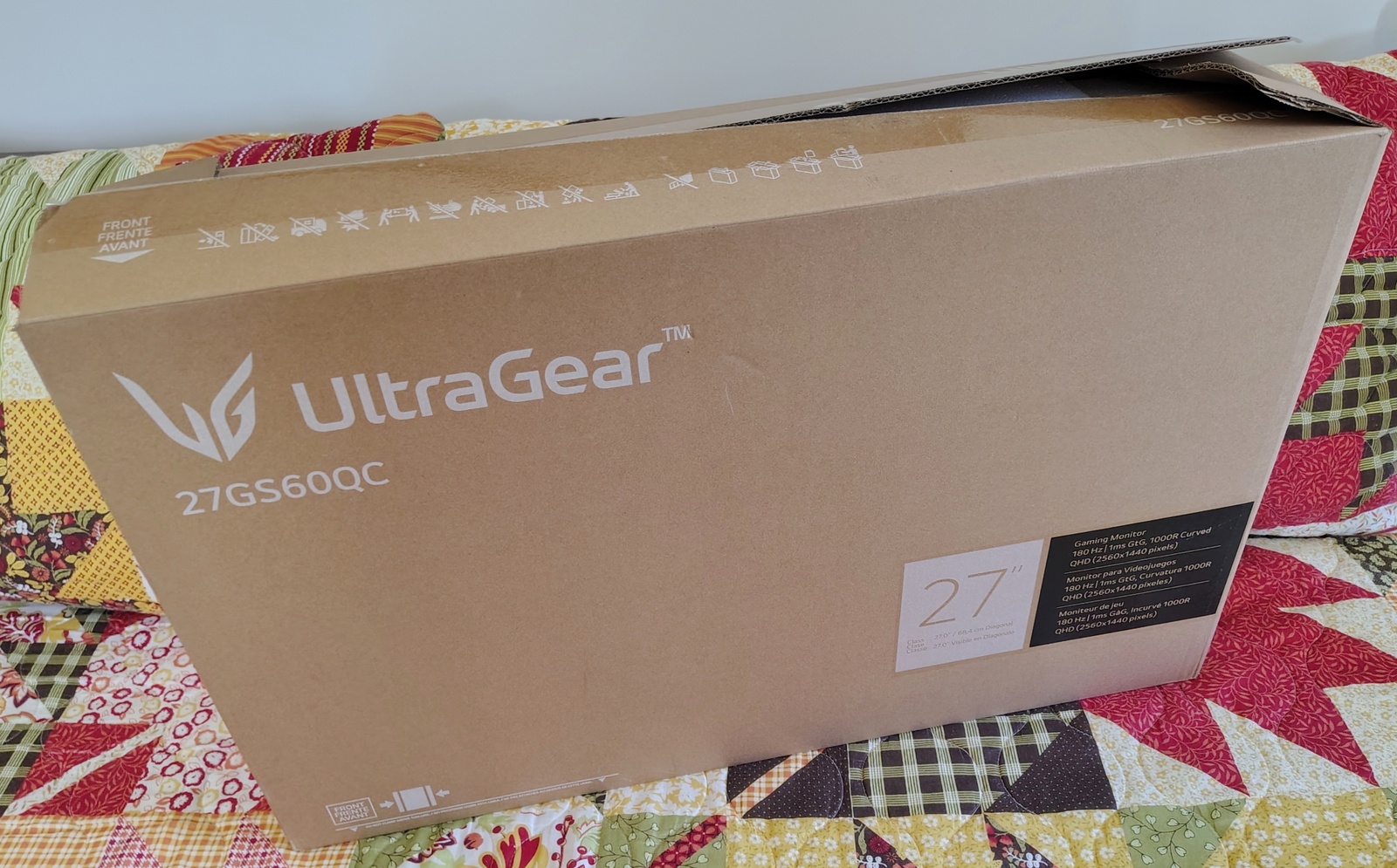 Original Shipping Box, Bag, Packing Foam for LG 27" 27GS60QC-B Monitor 2024 - Image 13