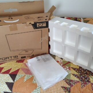 Original Shipping Box, Bag, Packing Foam for ASRock PG27QRT1B 27" Monitor 2024