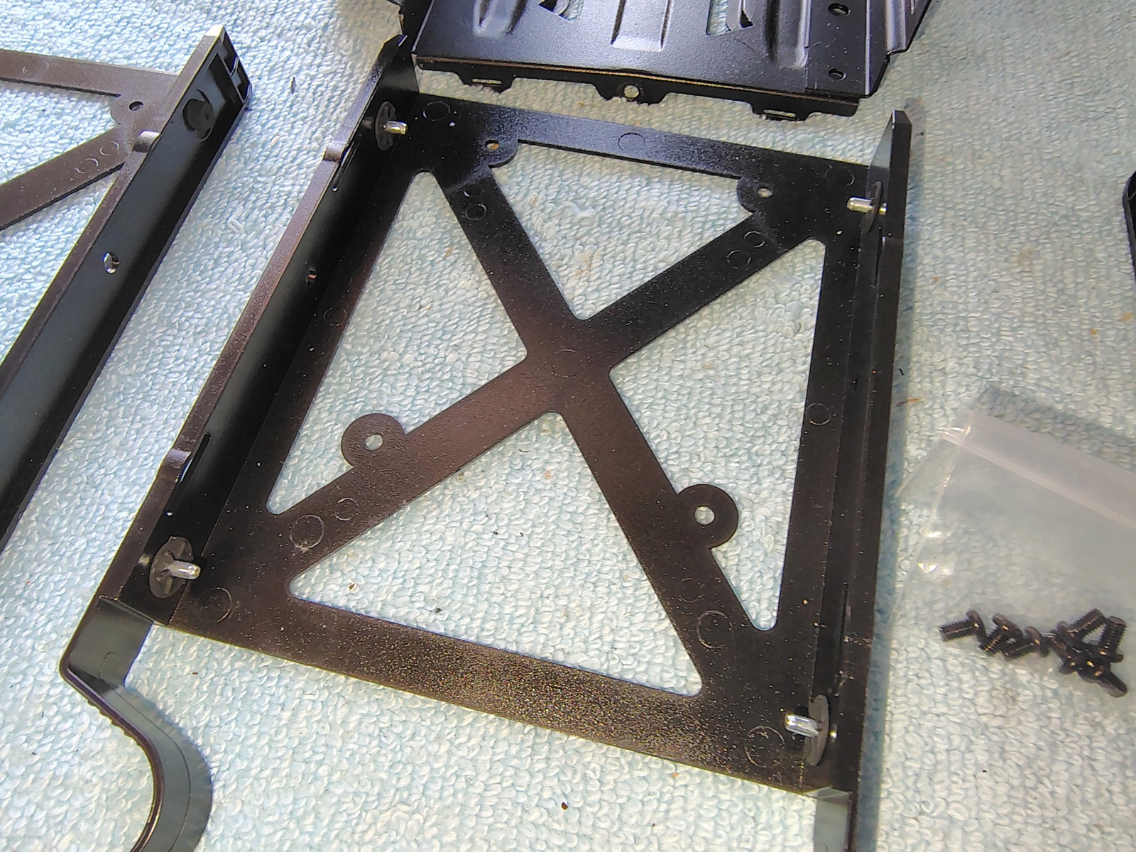 Black Steel 3.5" HDD Hard Disk Drive Bracket Holder 4 Corsair Vengeance C70 Case - Image 5