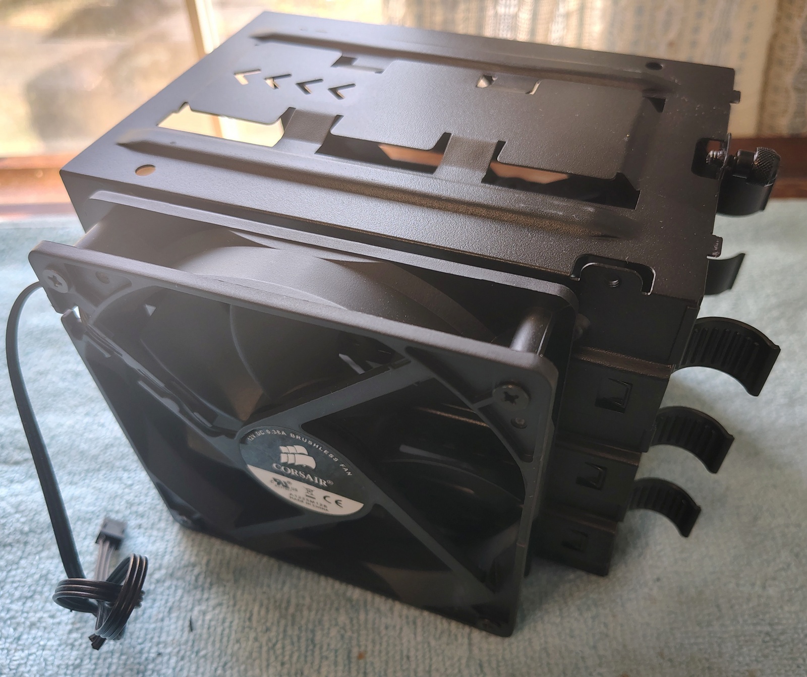 Black Steel 3.5" HDD Hard Disk Drive Bracket Holder 4 Corsair Vengeance C70 Case - Image 8