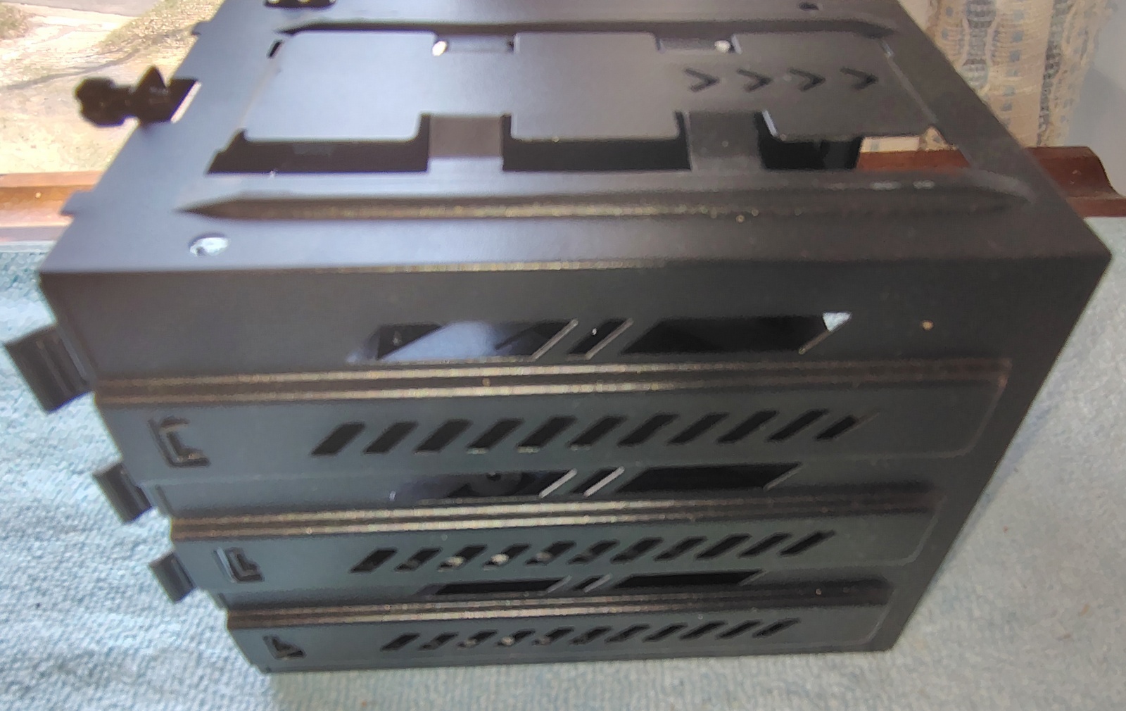 Black Steel 3.5" HDD Hard Disk Drive Bracket Holder 4 Corsair Vengeance C70 Case - Image 10