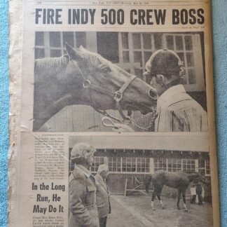 New York Daily News 24 May 1973 Secretariat Nixon Watergate Angelo Chieppa Mob