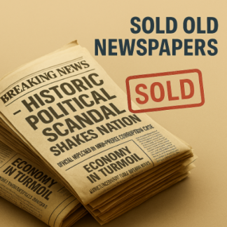 Sold Old Newspapers