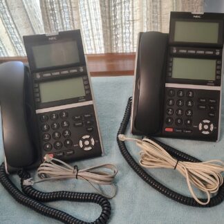 Lot of 2 NEC DTZ‑8LD‑3 (BK) DT430 Digital Phones | Pulled from Working System
