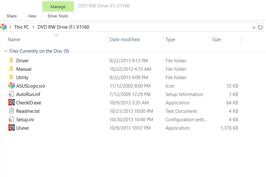 ISO Image of Original Driver DVD Disc for Asus Nvidia 8400GS-SL-1GD3-L PCIe Graphics Card 2013 - Image 2