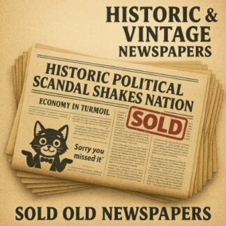 Sold Old Newspapers