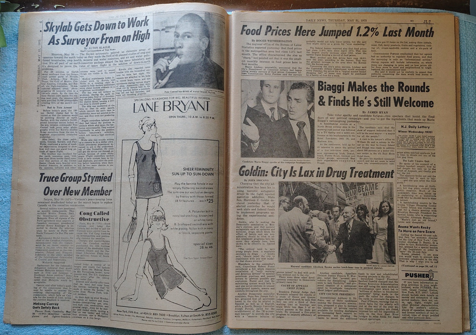 New York Daily News 31 May 1973 Indianapolis 500 Crash Fat Tony Mob Boss Indict - Image 7