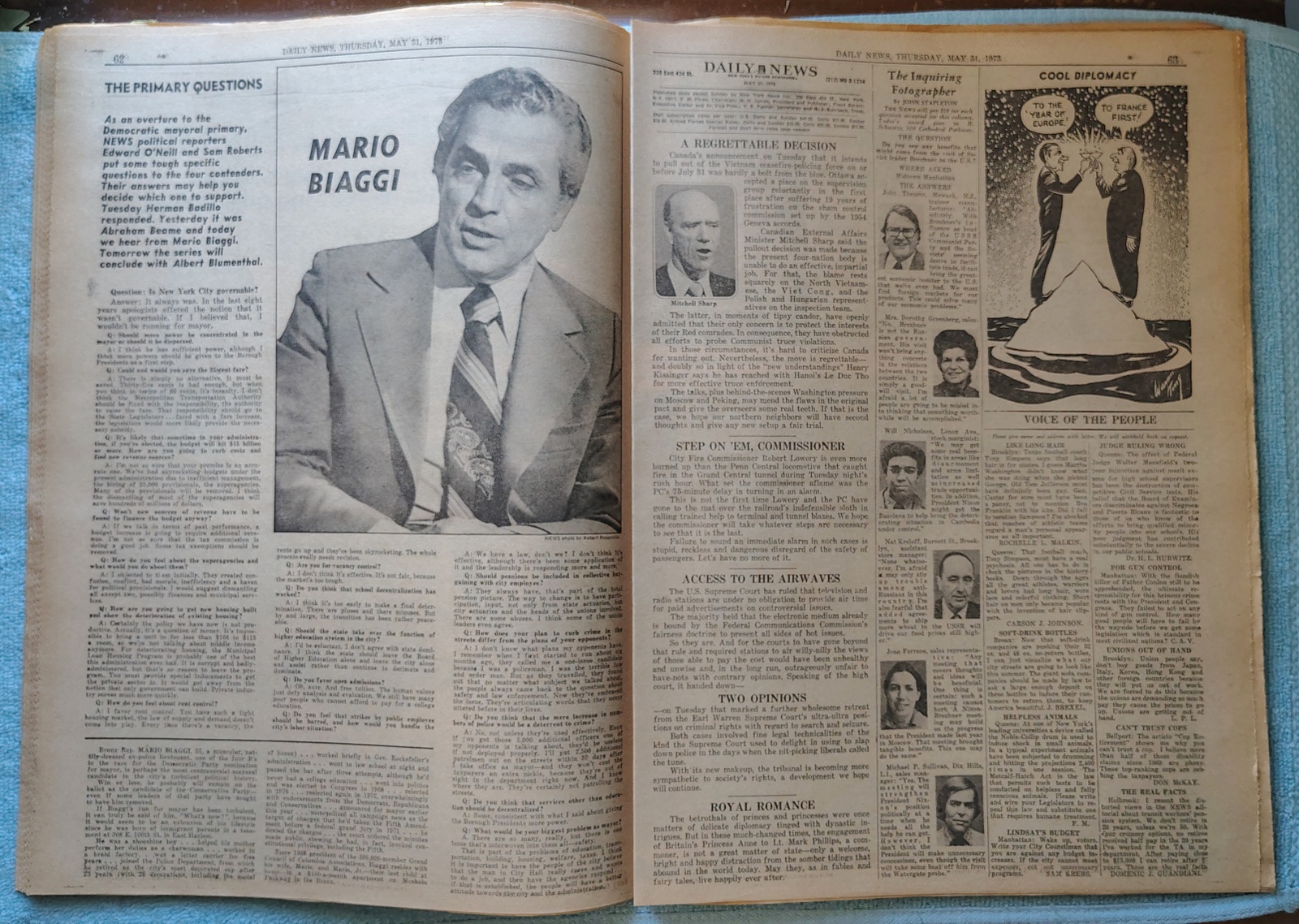 New York Daily News 31 May 1973 Indianapolis 500 Crash Fat Tony Mob Boss Indict - Image 11