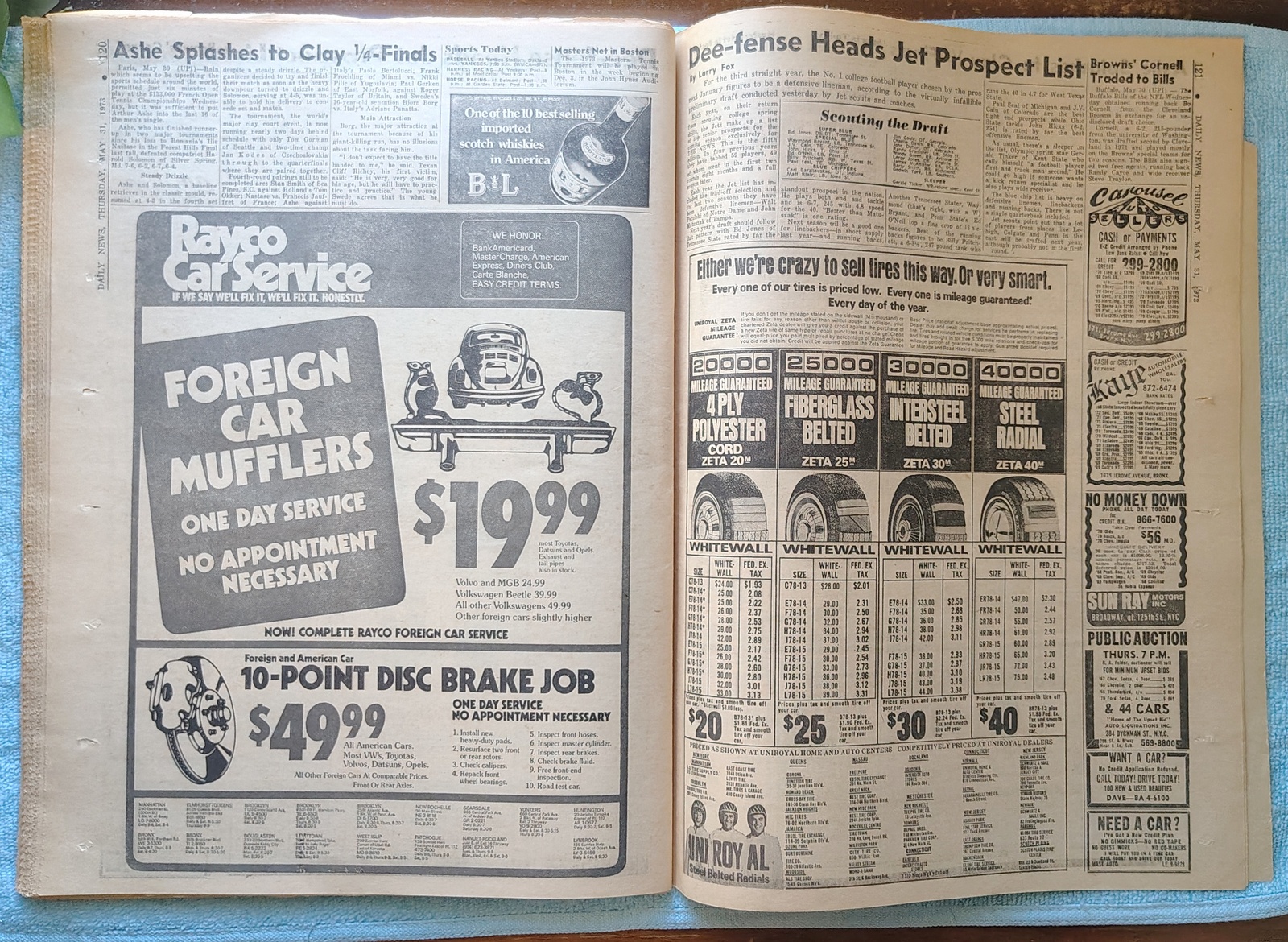 New York Daily News 31 May 1973 Indianapolis 500 Crash Fat Tony Mob Boss Indict - Image 17