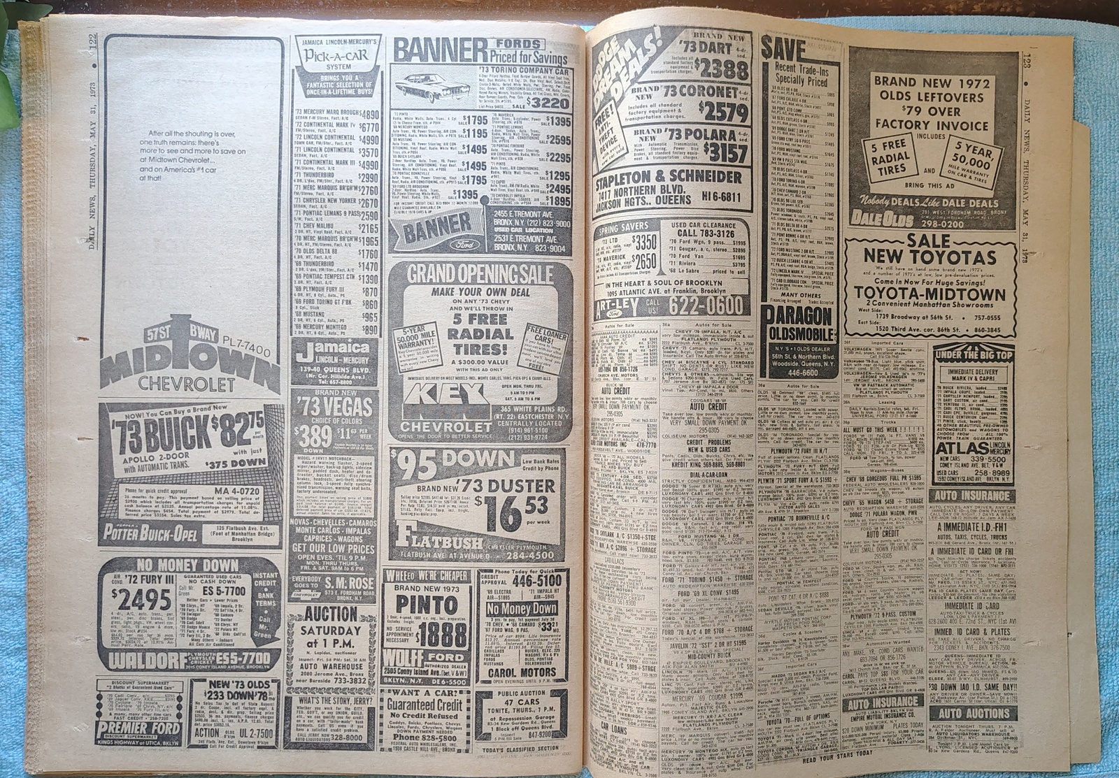 New York Daily News 31 May 1973 Indianapolis 500 Crash Fat Tony Mob Boss Indict - Image 18