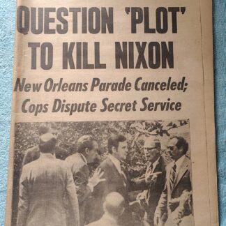 New York Daily News Aug 21 1973 Plot to Assassinate Nixon US Wins Track Gold
