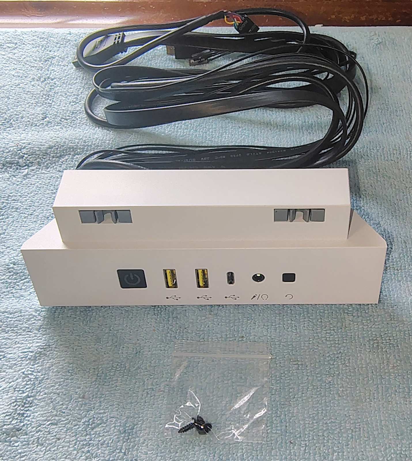 White Front I/O IO Panel USB Audio 4 Corsair iCUE 5000D / 5000X / 5000D Airflow