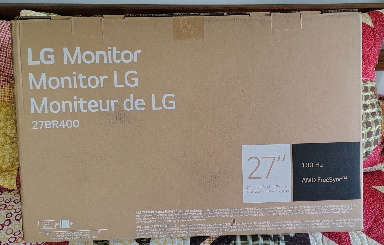 LG 27BR400 Original Box & Packing Foam ONLY – 27” Monitor Shipping Box (2025) - Image 10