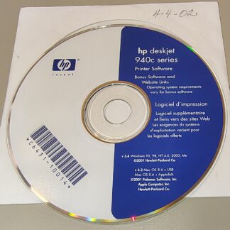 ISO Image of HP Deskjet 940c Series Printer Driver Software CD v3.4
