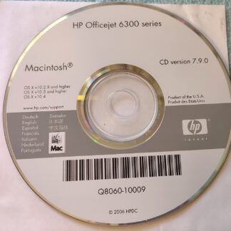 ISO Image of Original Driver CD Disc for HP Officejet 6300 Series Mac Driver CD
