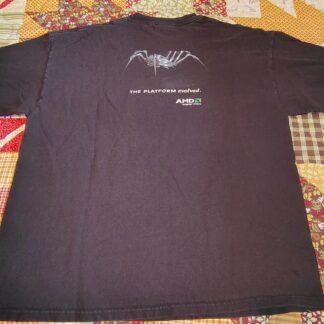 AMD Platform Evolved T-Shirt Large Black Trade Show Promo Spider 24x29