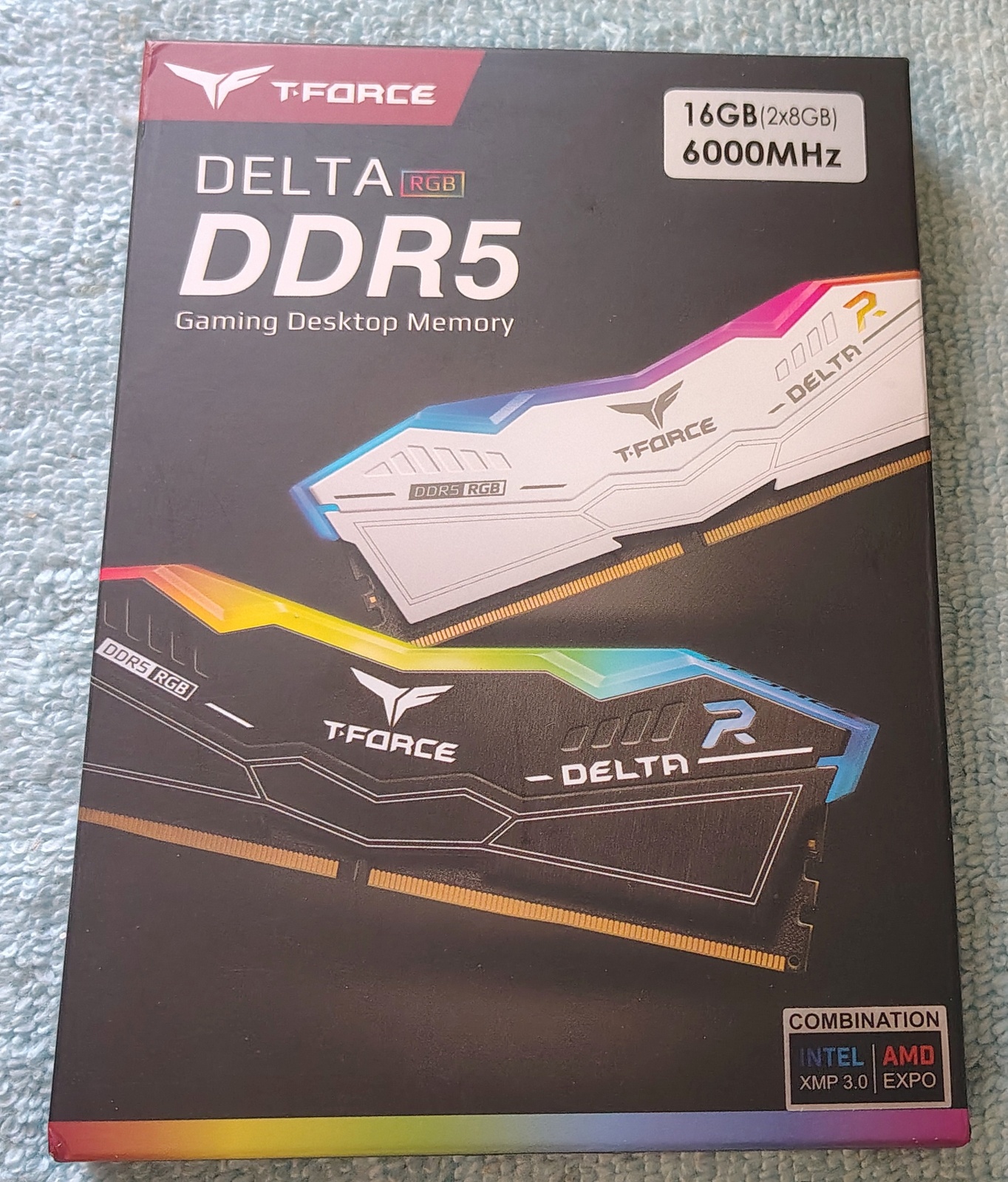 Team T-Force Delta RGB DDR5 16GB (2x8GB) 6000MHz White CL38 XMP/EXPO