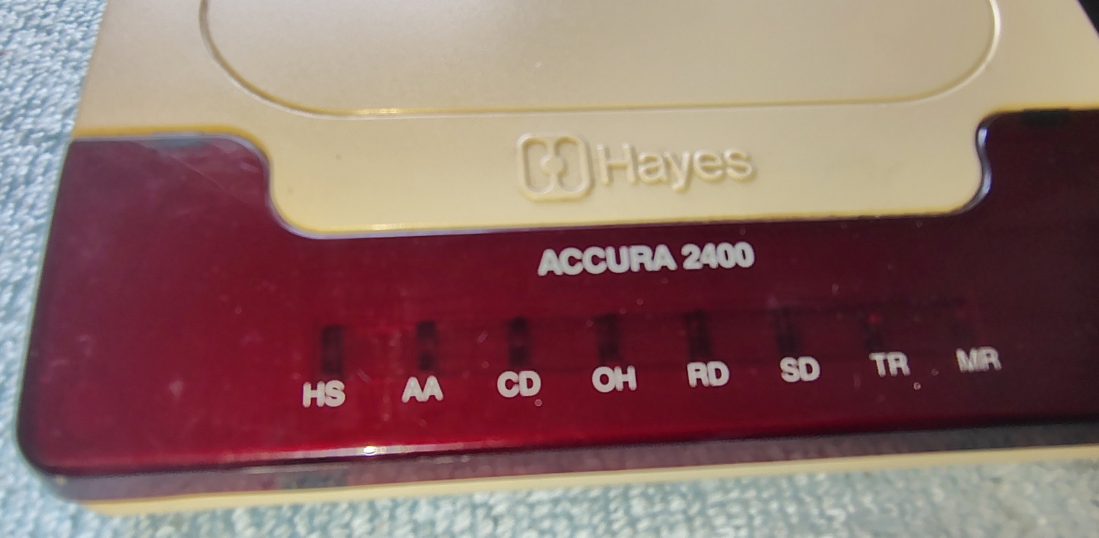 Genuine Hayes Accura 2400 External Modem 5800AM w/ AC Adapter SN A00158003640 - Image 3