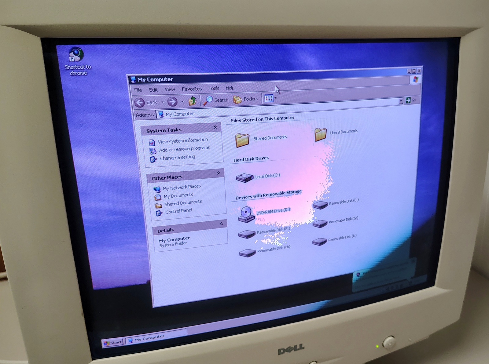 Vintage Dell M780 CRT Monitor 17" VGA Beige – Tested Working (1999) – Retro Gaming / XP - Image 4