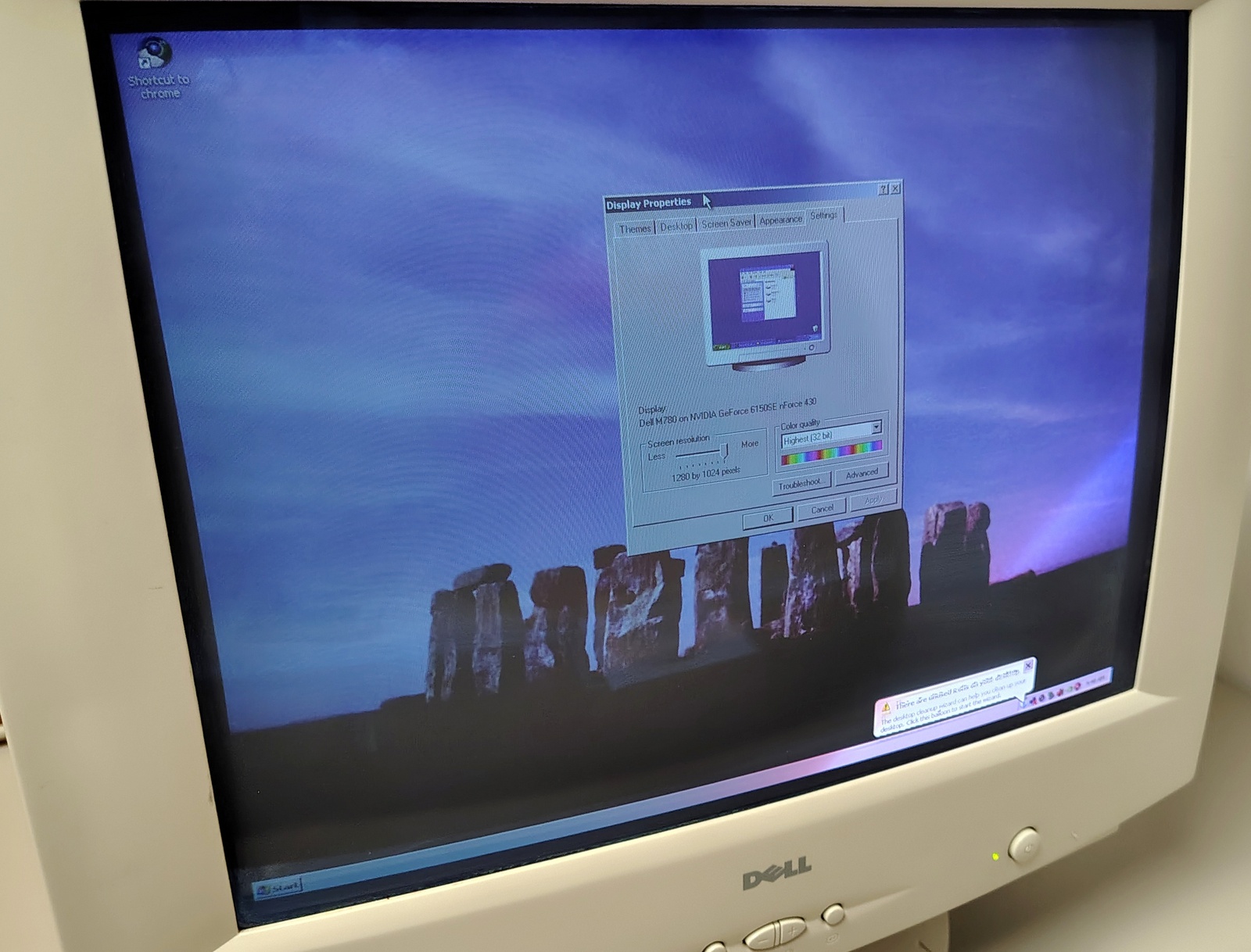 Vintage Dell M780 CRT Monitor 17" VGA Beige – Tested Working (1999) – Retro Gaming / XP - Image 6