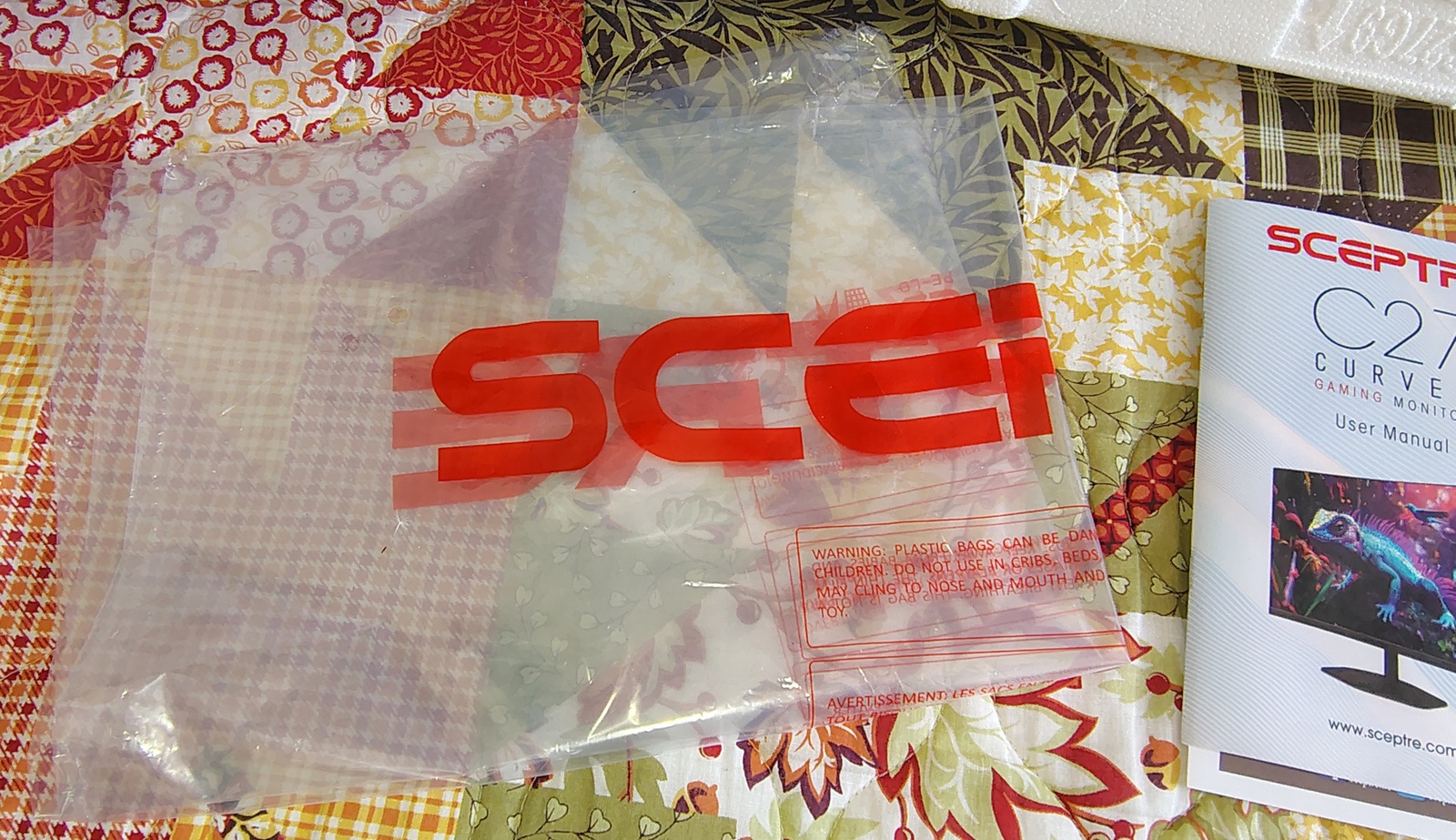 Sceptre C27 Monitor Box & Packaging ONLY C275W-FW100T (No Monitor) - Image 2