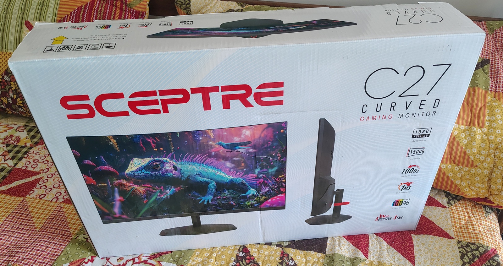 Sceptre C27 Monitor Box & Packaging ONLY C275W-FW100T (No Monitor) - Image 12