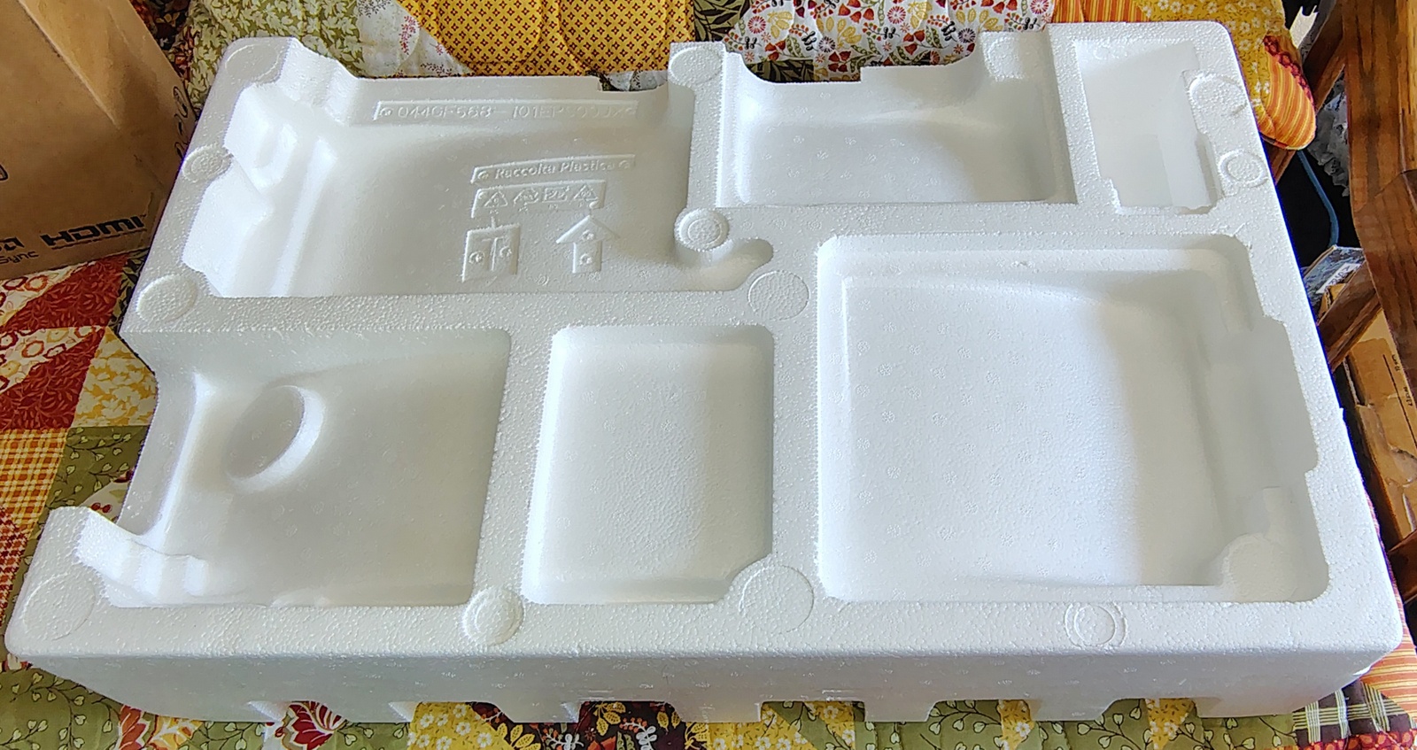 Genuine ASRock PG27QRT1B 27" Monitor Box & Foam Packaging Set Serial 5643 OEM - Image 3