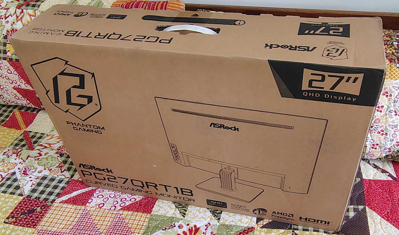 Genuine ASRock PG27QRT1B 27" Monitor Box & Foam Packaging Set Serial 5643 OEM - Image 12